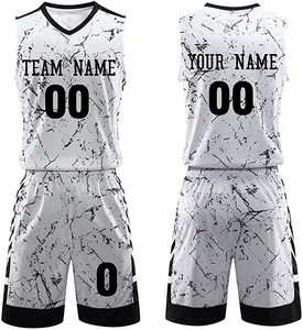 Tenue de basketball haute performance, maillot et short personnalisés avec logo d'équipe, vêtements de sport respirants pour la compétition - Product Image 2