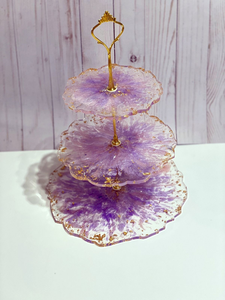 Soporte para Pastel de Resina Decorativa de 2 Piezas, Ecológico, Apto para Lavavajillas, para Pasteles de Cumpleaños, Postres, Decoración para el Hogar, Cocina, Restaurante y Eventos - Product Image 1