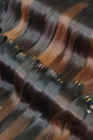 Rambut mentah Vietnam tren panas kualitas tinggi dalam ekstensi rambut warna coklat harga grosir