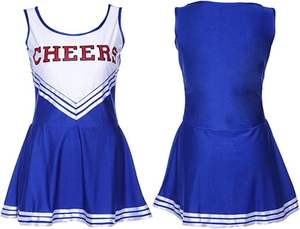 Uniformes de cheerleading pour jeunes filles imprimés par sublimation, costumes de cheerleaders scolaires personnalisés, tenues de déguisement pour femmes - Product Image 1