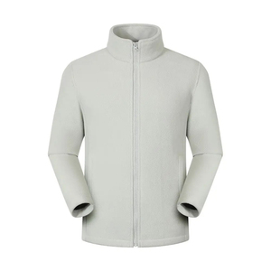Custom Eco-Friendly Unisex <b>Winter</b> <b>Fleece</b> Bomber Jacket Full-Zip Stand Collar Windproof Breathable Polyester Outerwear for - Product Image 4