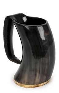 Mug à bière artisanal vintage en corne polie H a CRAFT - Utilisation domestique, origine Uttar Pradesh - Product Image 5