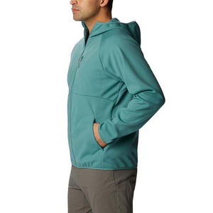 Veste polaire à capuche pour homme, couleur unie, fermeture éclair, respirante, vêtement décontracté - Product Image 4
