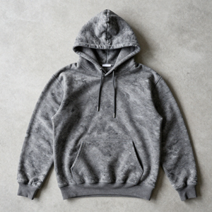 เสื้อสเวตเตอร์แบบสวมหัวผ้าฟลีซผ้าฝ้ายฟอกสีสไตล์วินเทจซักได้ - Product Image 2