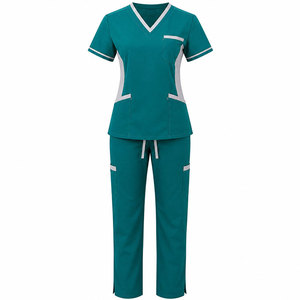 Uniforme de enfermera de alta calidad a precio económico, venta al por mayor, buen material, uniforme quirúrgico para mujer, hecho en Pakistán. - Product Image 1