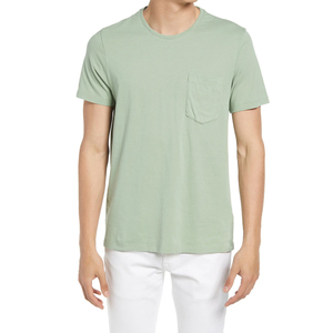 Camisetas para hombre 100% algodón, diseño de logotipo personalizado, cuello redondo acanalado de calidad, camiseta básica estilo streetwear para hombre - Product Image 1