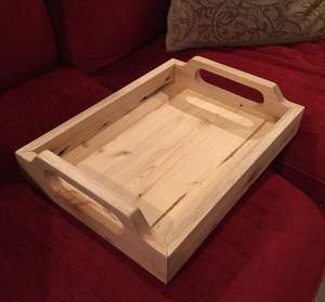 Plateau de service en bois durable pour un usage quotidien, idéal pour les repas en famille, les pique-niques et les événements en plein air - Product Image 2