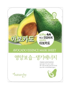 NATUREBY Corée – Masque facial hydratant à l'avocat 23g pour le visage et le cou – Soin à domicile – CEJ BEAUTY - Product Image 1