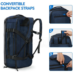 Premium Quality Durable Fabric Multi-Use Convertible <b>Backpack</b> Duffel Zipper Waterproof for Gym Travel Sports <b>Training</b> Use - Product Image 2