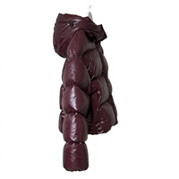 Veste matelassée à capuche pour homme, personnalisée, couleur unie, épaisse, respirante, en polaire, rembourrée de polyester, avec fermeture éclair, décontractée, hiver