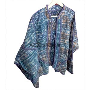 Handmade Kantha Quilted <b>Jacket</b> For Women Boho <b>Hippie</b> Patchwork Coat 100% Pure Cotton Vintage Floral Winter Outerwear - Product Image 3