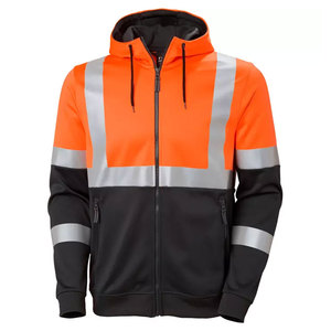 Men's Hi Vis Safety Hoodies Sweatshirt Two Tone Winter Polyester Construction Reflective Workwear Safety Hoodies - Product Image 1