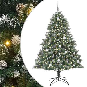 Sapin de Noël artificiel vert de 82,68 pouces avec 300 LED - Product Image 2