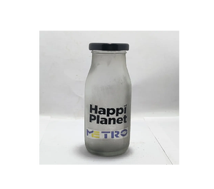 Botella de Vidrio Redonda Impresa de 200 ml para Leche, Grado Alimenticio, para Envasado de Leche y Jugos, Reutilizable, Duradera, Suministro al por Mayor - Product Image 5