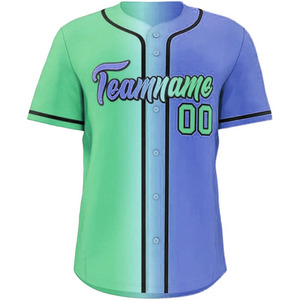 เสื้อเบสบอลผ้าโพลีเอสเตอร์ 100% เย็บอย่างดี ทนทาน ระบายอากาศได้ดี แห้งเร็ว คอวี ใส่สบาย คุณภาพเยี่ยม - Product Image 1