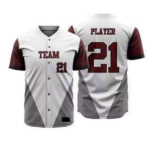 Custom Baseball Uniform Jersey Button Front Lightweight Team Wear Supplier Wholesale OEM ODM - Product Image 5