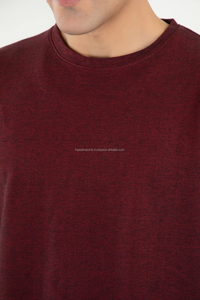 T-shirt d'été rouge 2026 OEM le plus demandé, coupe classique confortable, imprimé numérique, écologique et respirant, en tissu 100 % coton - Product Image 5