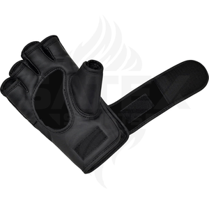 Gants Mma demi-doigts en PU, fermeture Velcro, unisexe, pour l'entraînement aux arts martiaux, noir, rose, blanc - Product Image 6