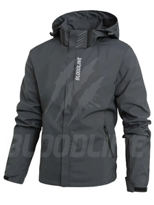 BLOODLINE INTERNATIONAL Men's Color Blocking <b>Waterproof</b> Breathable Windproof Eco-Friendly Quick Dry <b>Thin</b> 100% Polyester <b>Jacket</b> - Product Image 3