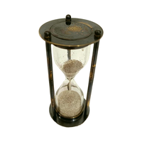 Sablier en verre moderne fait main, durable et portable, minuteur de 1 minute, couleur personnalisée, cadeau d'anniversaire pour la maison, le bureau ou le bureau à domicile