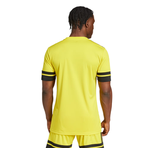 Maillot de football unisexe à manches courtes à double rayure, col rond, séchage rapide, respirant, 100% polyester, maillot de football professionnel, personnalisable OEM - Product Image 2