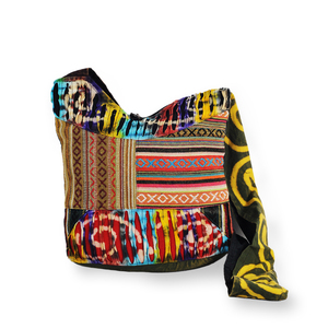กระเป๋าผ้าฝ้ายทรงโฮโบสำหรับผู้หญิง - Product Image 1