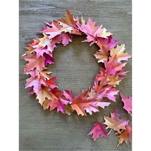 Vintage Metal <b>Leaf</b> & Berry Wreath <b>Wall</b> <b>Decor</b> Rustic Gold Botanical Metal Wreath Door Accent - Product Image 1
