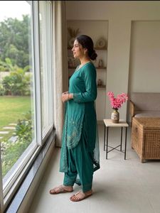 Fancy Wears Women's Viscose 3-Piece Casual Wear Suits Beautiful Designs for Daily Wearing Indian & Pakistani Style - Product Image 5