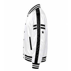 Chaqueta Bomber de Invierno Unisex con Cuello Alto, Exterior de Seda, Resistente al Viento, Personalizable OEM, Cómoda - Product Image 5