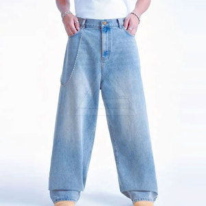 Trendy Baggy <b>Jeans</b> For <b>Men</b> With Wide Leg Fit And Soft Fabric For Casual And Modern Style Premium Baggy <b>Jeans</b> - Product Image 4