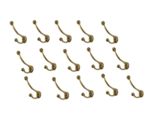 Brass Nordic Single Wall <b>Hooks</b> Kitchen Bathroom Furniture <b>Black</b> Nickel Eco-Friendly Flexible Design 2-Piece <b>Hooks</b> - Product Image 1