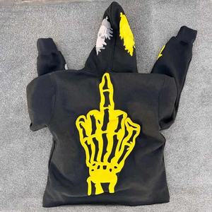 เสื้อฮู้ดดี้สตรีทแวร์สุดฮิตปี 2026 พิมพ์ลายกราฟิกตามสั่ง ปักลาย  ผ้าฟลีซหนา 550GSM แบบยูนิเซ็กซ์  ตกแต่งด้วยลายปักคริสตัล - Product Image 6