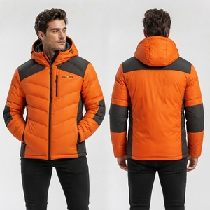 Chaqueta Acolchada para Hombre, Chaqueta de Invierno Informal Premium, Chaqueta Acolchada para Hombre Fabricada con Aislamiento Suave, Material de Poliéster Duradero y Comodidad - Product Image 4