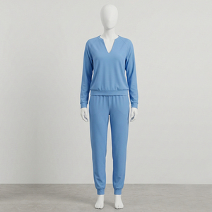 Conjunto Deportivo de 2 Piezas para Mujer, Sudadera con Capucha y Pantalones, Traje de Entrenamiento con Cierre, Personalizable con Logotipo - Product Image 2