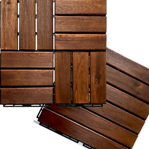 Carreaux de terrasse composites modernes et durables pour les allées de jardinsol d'extérieur en acacia de classement économique et facile à installer - Product Image 5