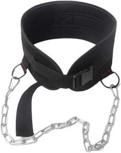 Cinturón de Neopreno Ajustable de Alta Resistencia para Levantamiento de Pesas con Hebilla Antideslizante y Soporte de Cadena para Entrenamiento de Fuerza en Casa o Gimnasio, Unisex - Product Image 1