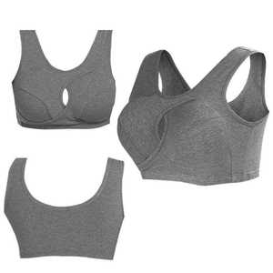 Sujetador Deportivo Transpirable con Relleno y sin Tirantes para Yoga y Fitness para Mujer, con Logotipo Frontal y Diseño sin Costuras - Product Image 4