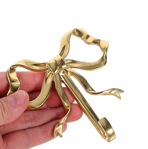 Nouvel Organisateur Mural en Laiton avec Crochet Nœud Papillon pour Vêtements, Cuisine, Salle de Bain, Manteaux et Serviettes - Product Image 1