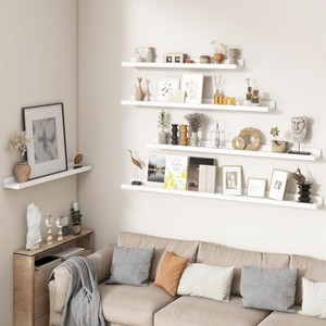 Étagère flottante en bambou blanchi écologique - Prix de gros B2B - Product Image 3