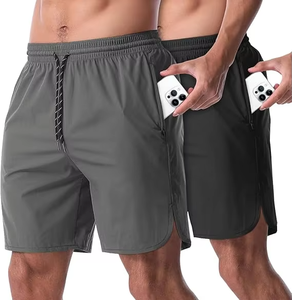 Shorts de sport décontractés pour hommes, séchage rapide, respirants, légers, pour la randonnée, l'athlétisme, les activités de plein air, entraînement, service OEM, logo personnalisé - Product Image 3