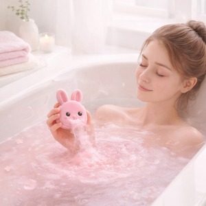 Bombes de bain artisanales aux herbes, infusées aux huiles essentielles biologiques, en forme de lapin, en vrac, écologiques, véganes, pour le spa - Product Image 5