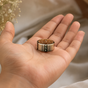 Anillo de diamantes redondos naturales de 1,06 quilates |   Anillo de Diamantes en Oro Amarillo de 18K |   Anillo de Diamantes SI para Aniversario de Bodas para Mujer, Joyería Fina - Product Image 3