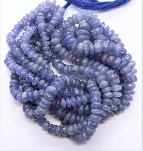 Cuentas redondas lisas de tanzanita natural AAA de 5 a 7 mm, collar de tanzanita azul de 16 pulgadas, cuentas redondas lisas para la fabricación de joyería. - Product Image 4