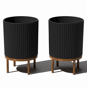 Support d'angle pour plantes en bois de Sheesham - Conception gain de place - Product Image 1