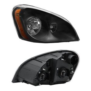 Fari anteriori per Freightliner Cascadia 2008-2016, gruppo completo con alloggiamento nero, alogeni, coppia sinistra e destra inclusa, sistemi di illuminazione per camion - Product Image 2
