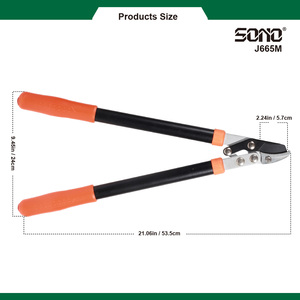Podadora de Anvil SONO J665M con mango de plástico de agarre suave y hoja de acero para uso en jardinería sin electricidad - Product Image 4