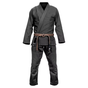 Uniforme de Karate Bordado Personalizado OEM ODM, Gi de Algodón Blanco y Negro para Niños y Adultos, Venta al Por Mayor en Pakistán - Product Image 1