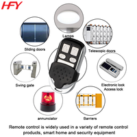 Control Remoto Inalámbrico Universal de Plástico con Código de Aprendizaje, Duplicador con Indicador LED, Alcance de 50-100m para Puerta de Garaje, Precio de Fábrica
