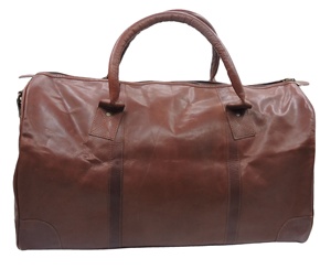 Bolsa de viaje de lona unisex de cuero genuino 100% personalizada exclusiva con una sola correa de hombro ajustable para uso diario - Product Image 4