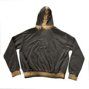 Conjunto Deportivo Premium de Terciopelo para Hombre 2026, Sudadera con Capucha Negra con Efecto Descolorido y Pantalones Jogger de Pierna Ancha, Estilo Urbano Desgastado - Product Image 6